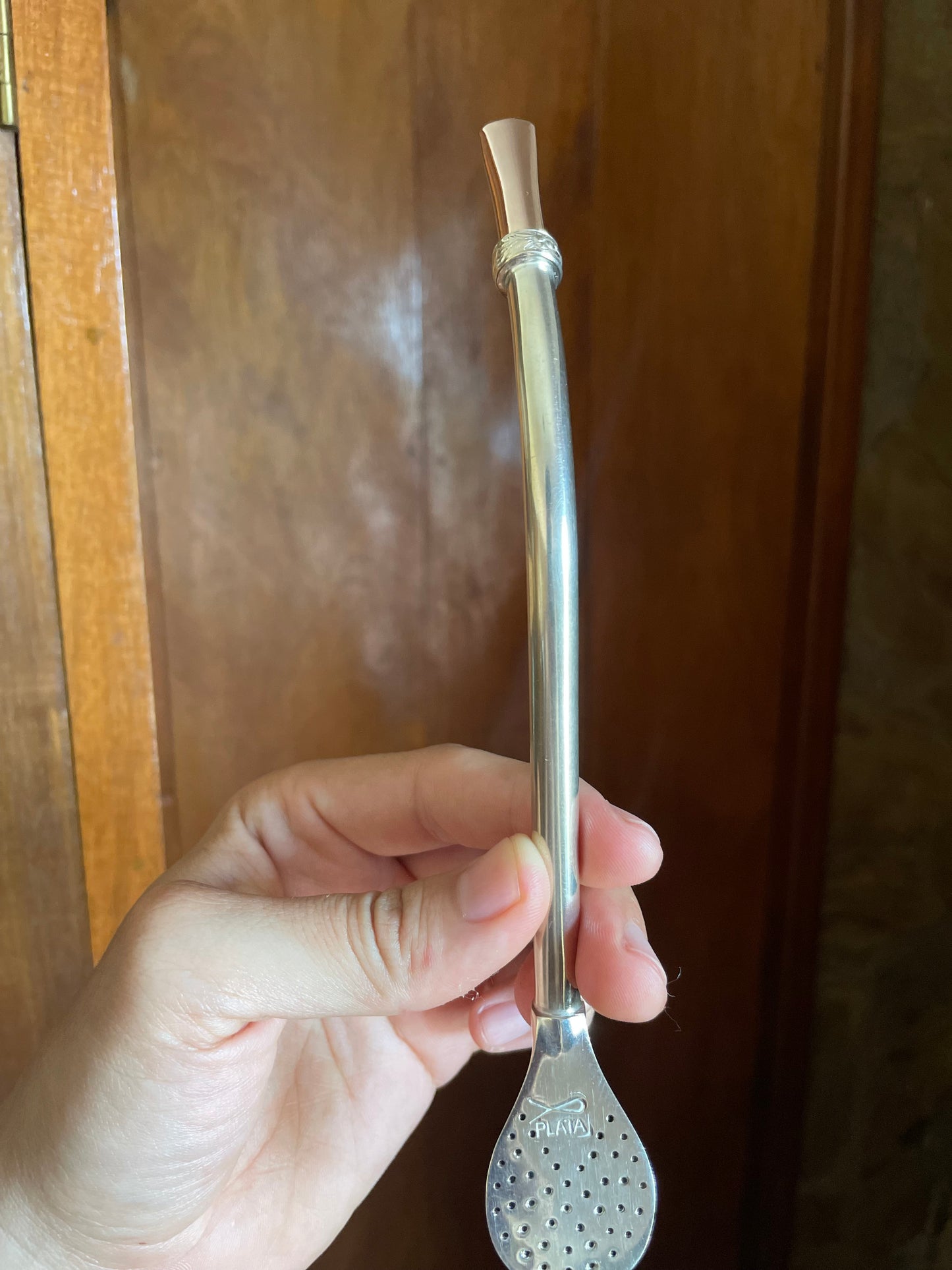 Bombilla Criolla plata y oro
