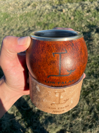 Mate boquilla chata de alpaca